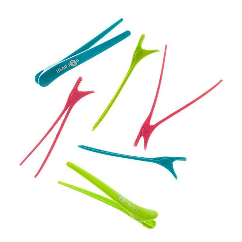 Hairtools Head Jog klip Itz Neon pk6 1