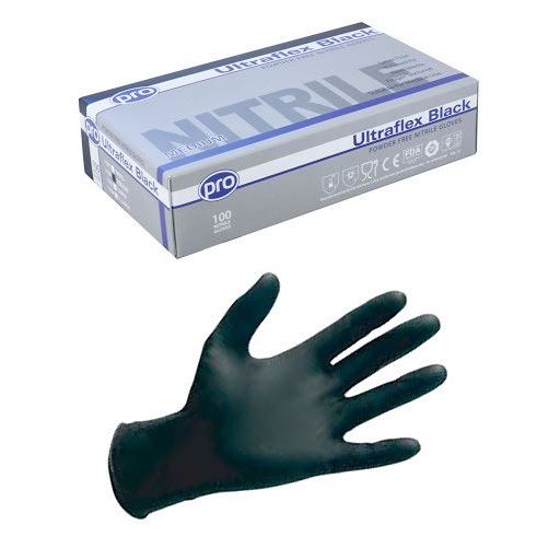 Agenda Nitrile Gloves Large Black 1