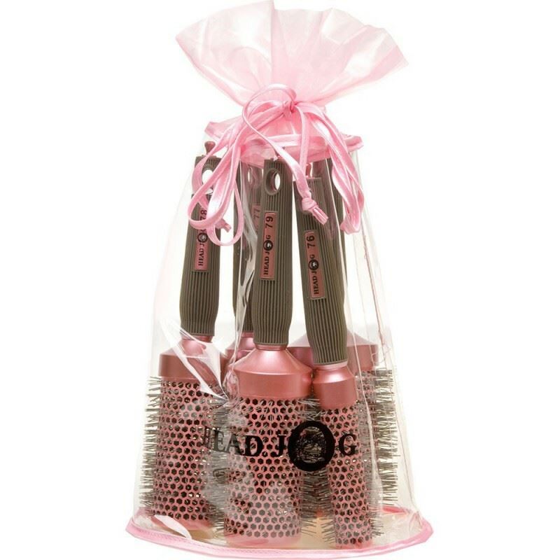 Hairtools Head Jog Oval Pink Set 1