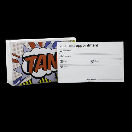 Appointment Cards - Pop Art - Tan (100pcs) 1