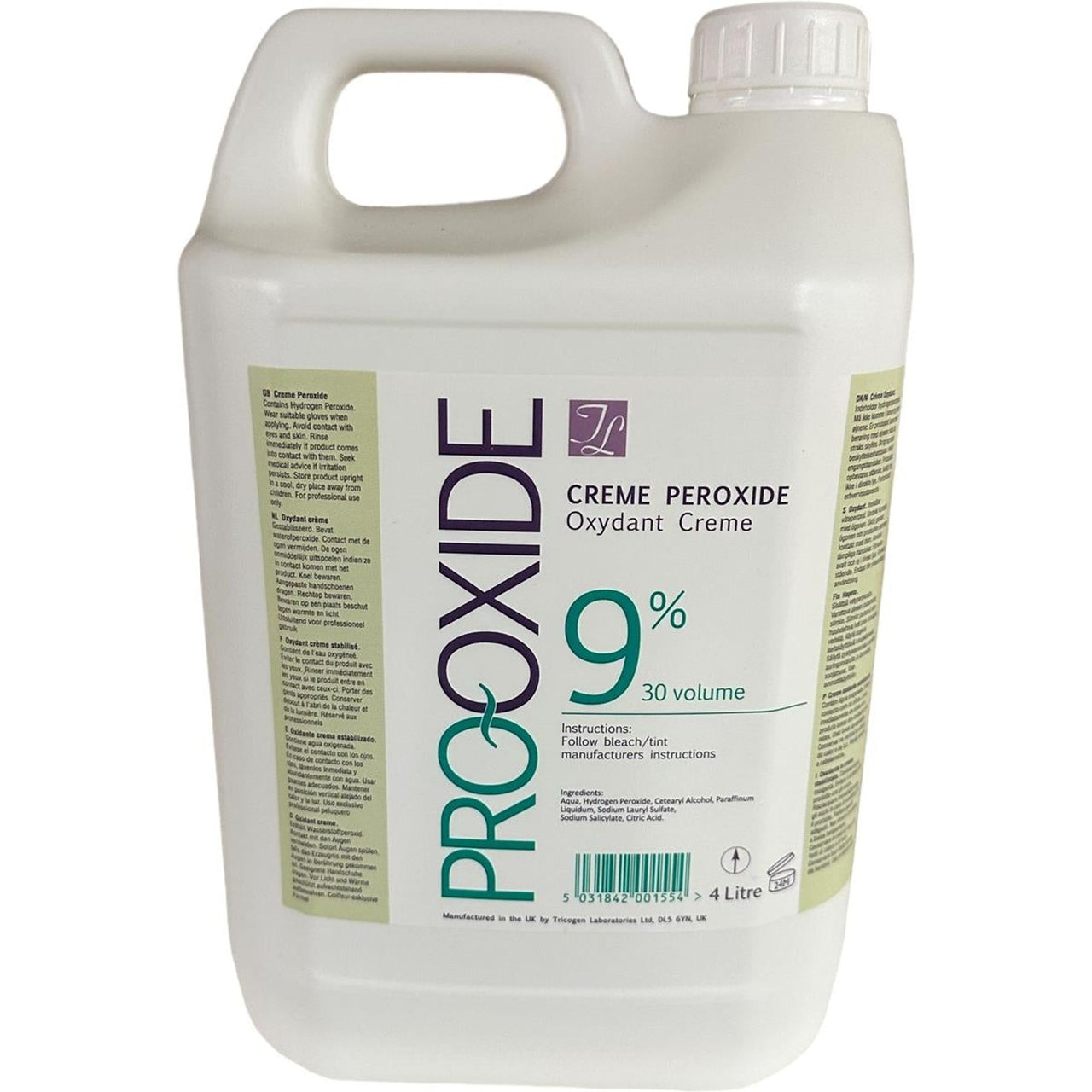 Pro-Oxide 9% Cream Developer 4L 1